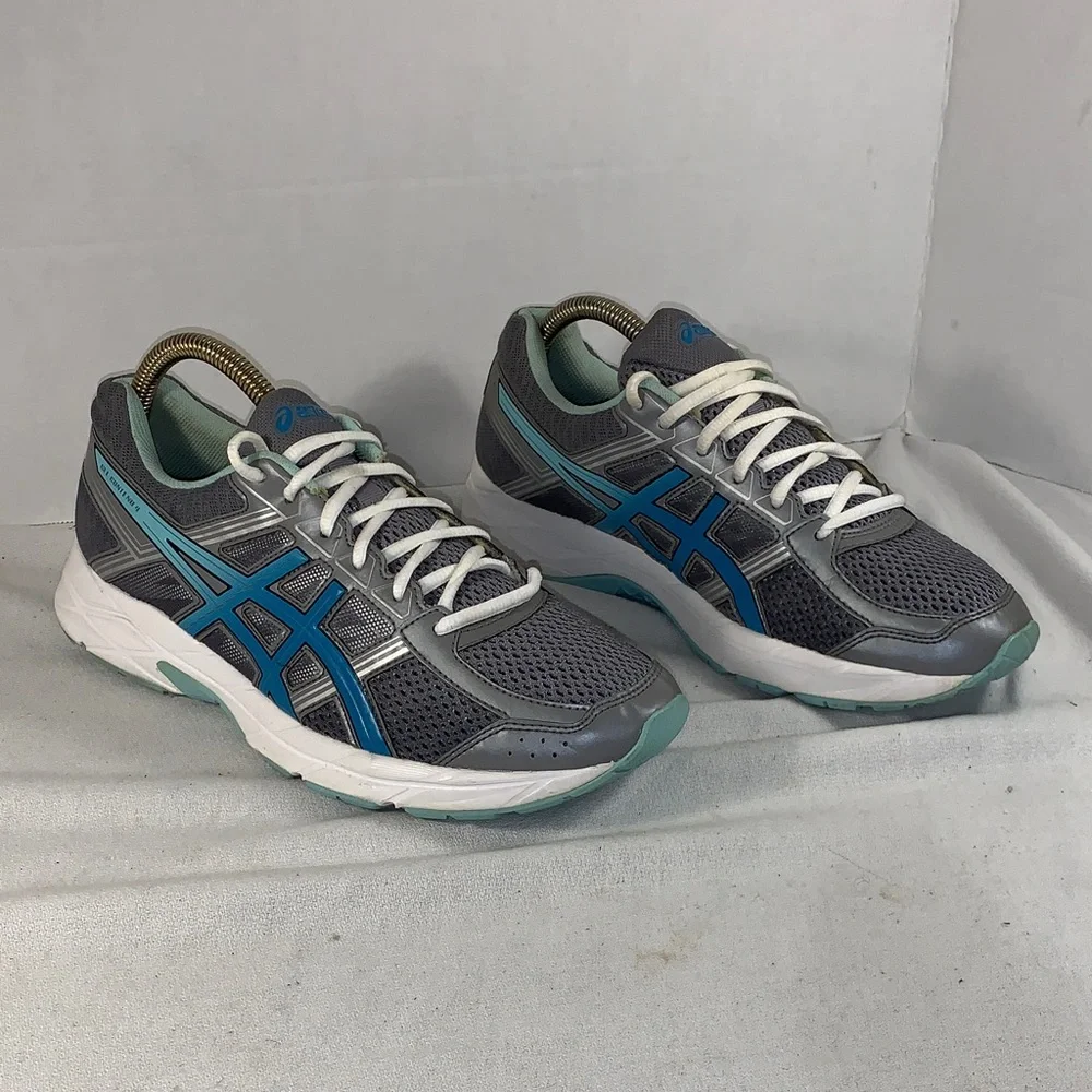 Asics Men’s Gel-Contend 4 Silver/Teal/White Running Shoes